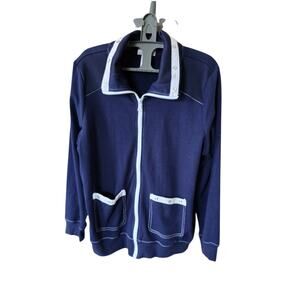 Alfred and Dunn Vintage Boating Full Zip Jacket Women's Size 14P